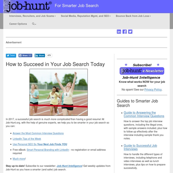 Jobs, Employers, and Job Search Resources - Job-Hunt.org, @JobHuntOrg