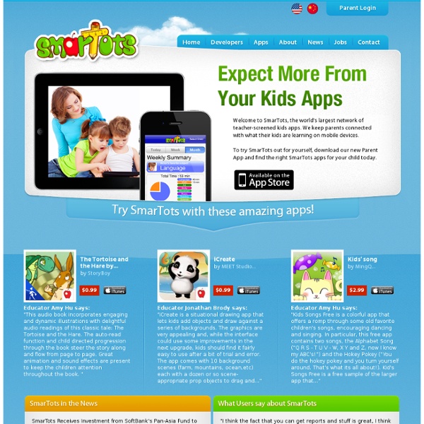 SmarTots - We recommend the Best Educational Apps for your Child