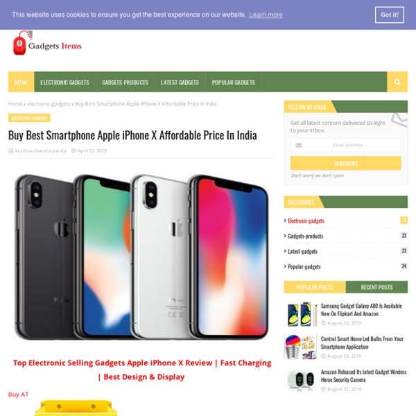 Buy Best Smartphone Apple iPhone X Affordable Price In India