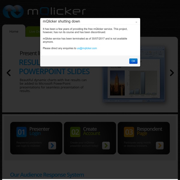 mQlicker - Free Audience Response System for Mobile, Cell and Smartphones, Tablets including iPhone, iPad, Android, Blackberry and Kindle