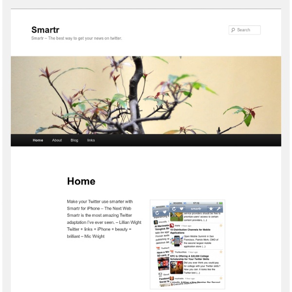 Smartr - create and share your personal newspaper