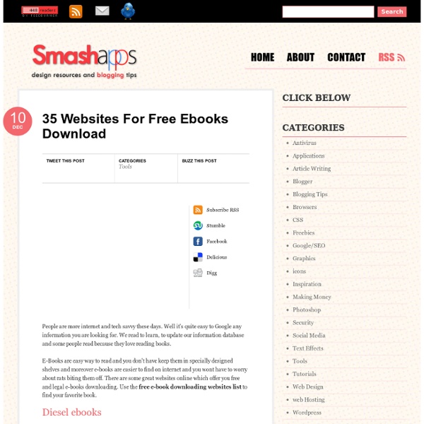 35 Websites For Free Ebooks Download