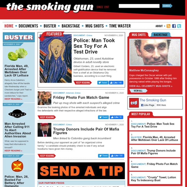 The Smoking Gun: Public Documents, Mug Shots