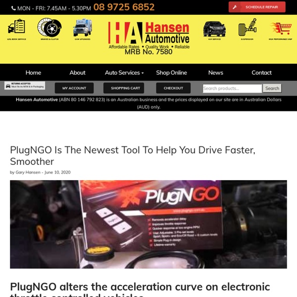 PlugNGO Is The Newest Tool To Help You Drive Faster, Smoother