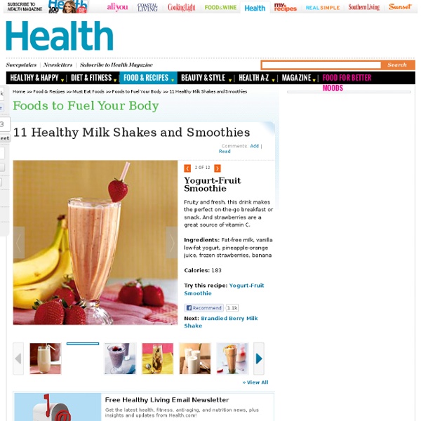Yogurt-Fruit Smoothie - Healthy Milk Shakes and Smoothies