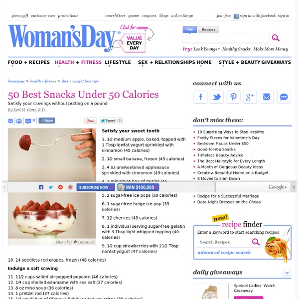 50 Best Snacks Under 50 Calories - Womans Day