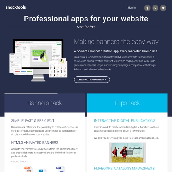 Free web apps & blog and website widgets