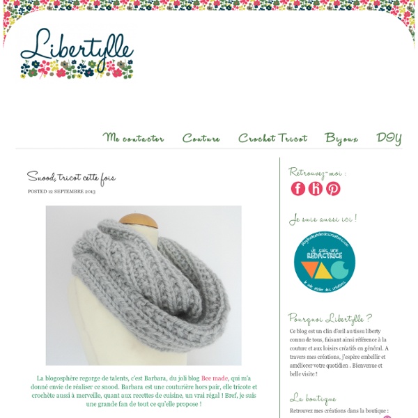 Snood, tricot cette fois…