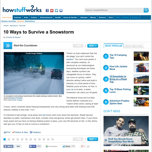 Howstuffworks "10 Ways to Survive a Snowstorm"