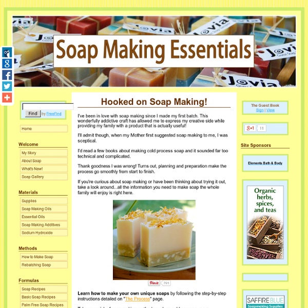 Soap Making: Learn how to make soap.