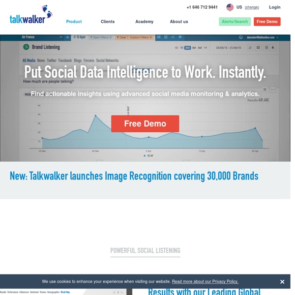 Social Media Monitoring & Analytics Tool - Talkwalker