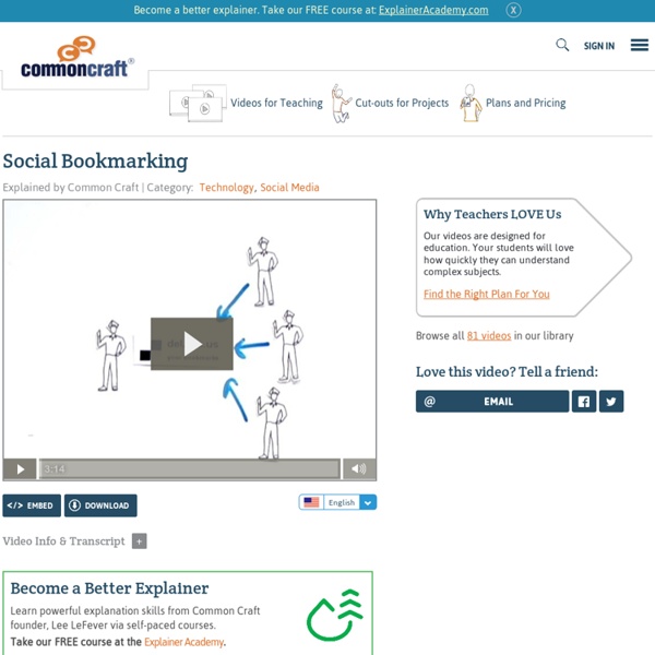Social Bookmarking Explained by Common Craft (VIDEO)
