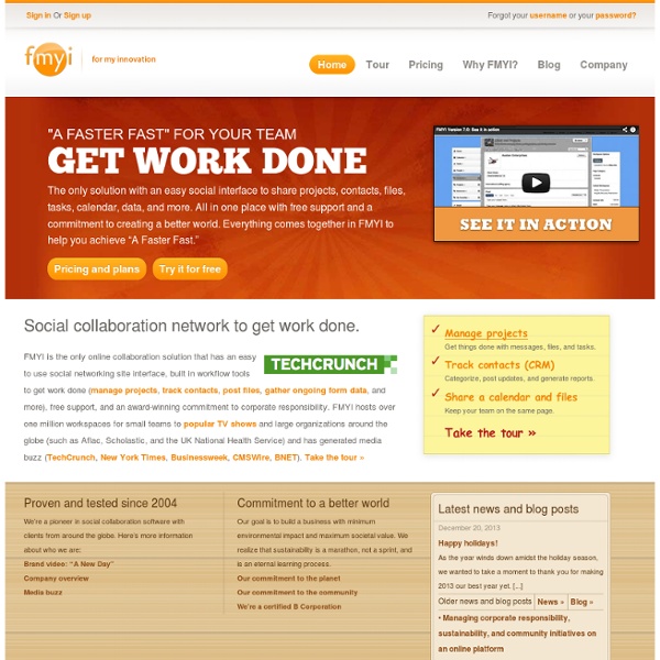 Social collaboration network to get work done