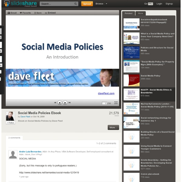 Social Media Policies Ebook