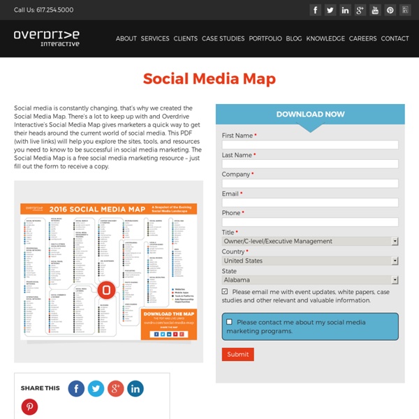 Social Media Map, Social Media Marketing by Overdrive Interactive