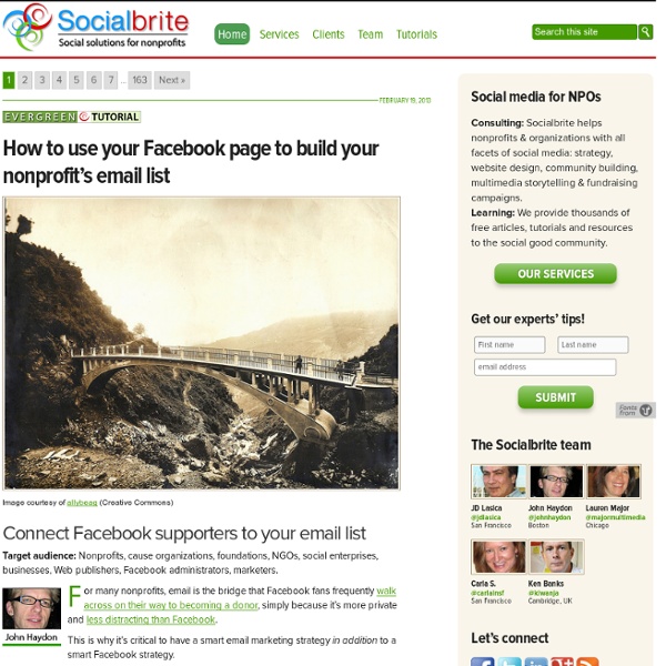 Social media consulting for nonprofits