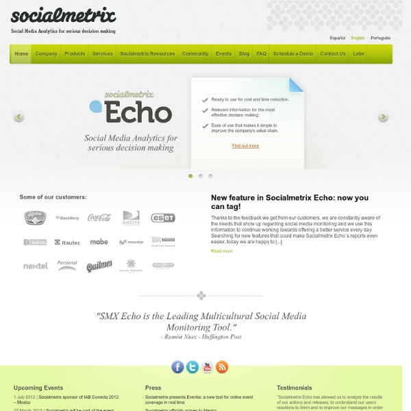Socialmetrix - Social Media Analytics for serious decision making