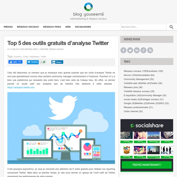 Top 5 des outils gratuits d'analyse Twitter