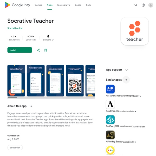 Socrative Teacher – Applications Android sur Google Play