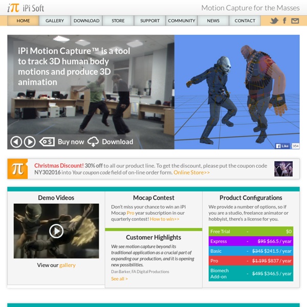 iPi Soft- Markerless Mocap