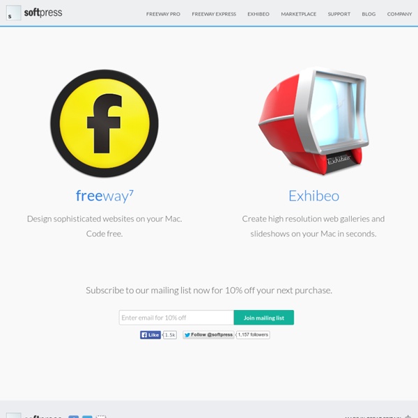 Softpress » Rather good web design software for Mac
