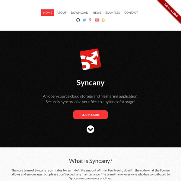 Syncany - An open-source file synchronization and filesharing application