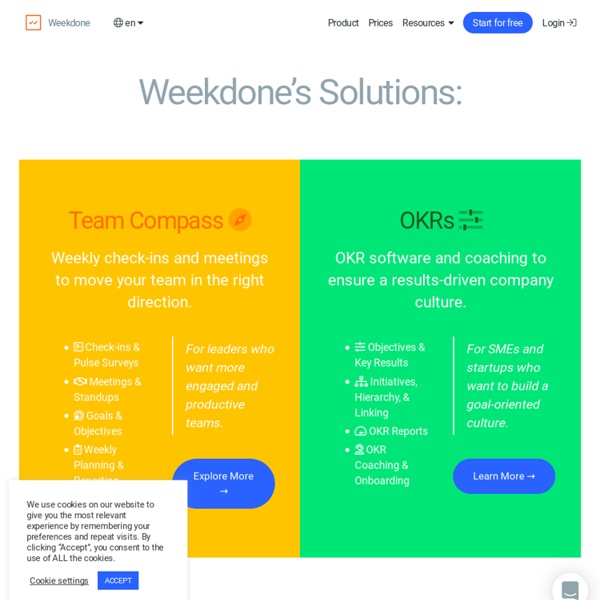 Weekdone weekly progress reports, OKR software and internal communication for team collaboration