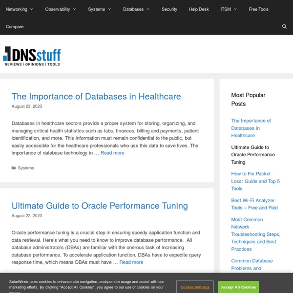DNS Stuff: DNS tools, DNS hosting tests, WHOIS, traceroute, ping, and other network and domain name tools.