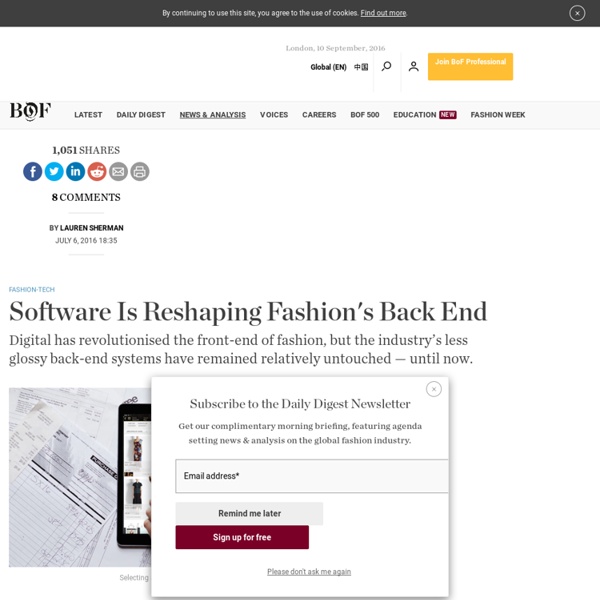 Software Is Reshaping Fashion's Back End