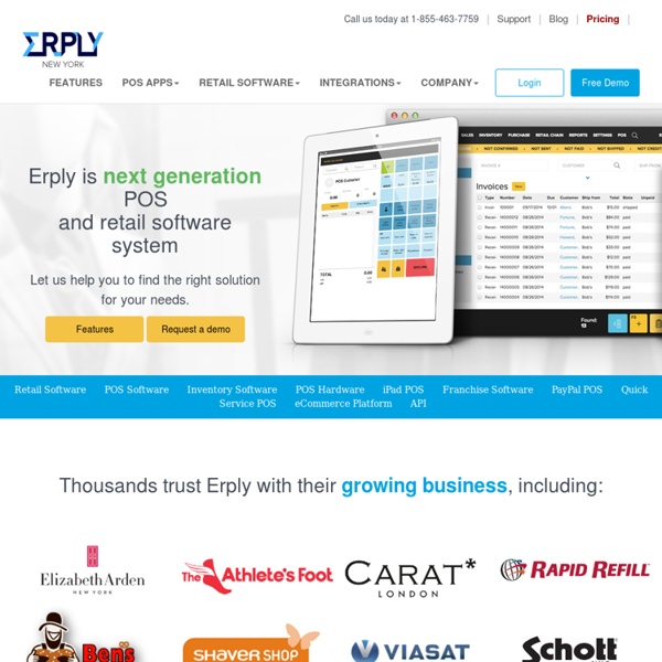 iPad POS Point of Sale System and Retail Inventory Management Software Erply