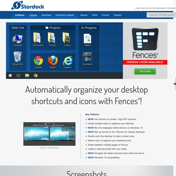 Fences - Your tool for a clean desktop