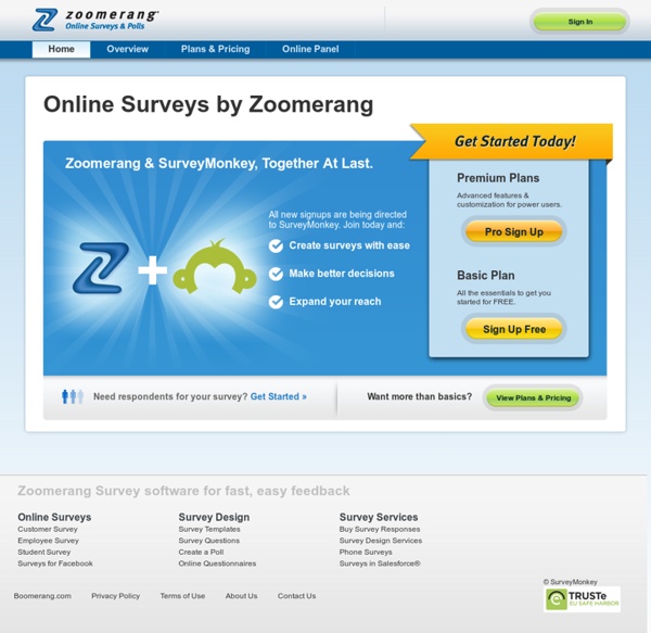 Online Survey Software Tool - Create Free Online Surveys - Zoomerang