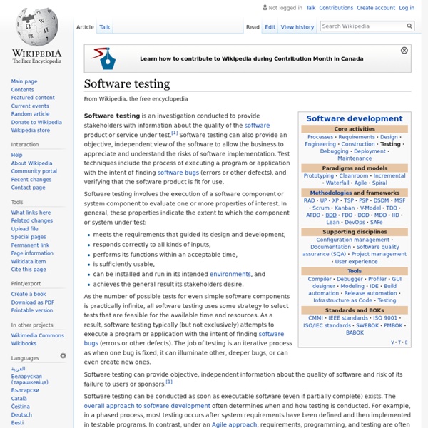 Software testing