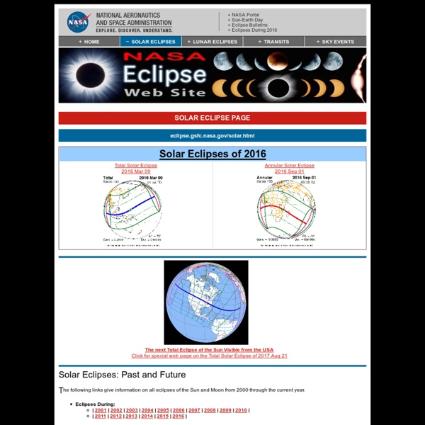 Solar Eclipse Page