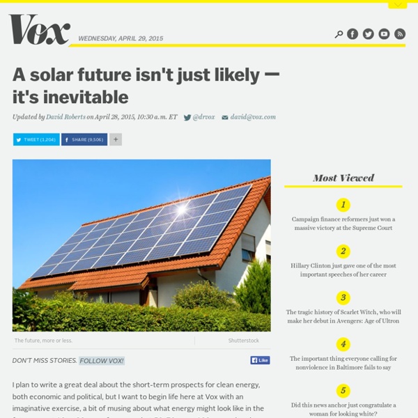 A solar future isn't just likely — it's inevitable