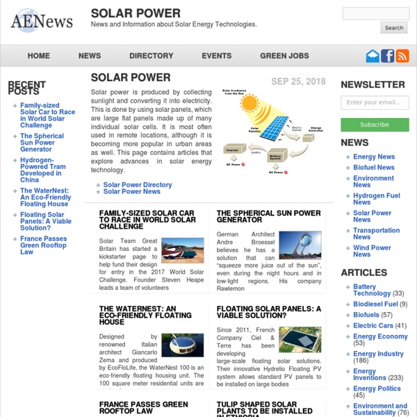 Solar Power - Alternative Energy