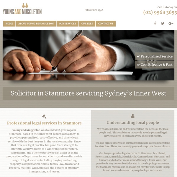 Solicitor from Inner West Sydney