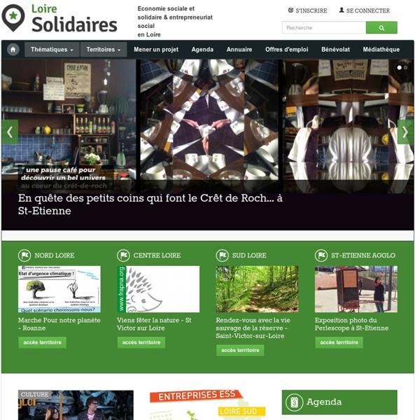 Le site des initiatives sociales et solidaires de la Loire