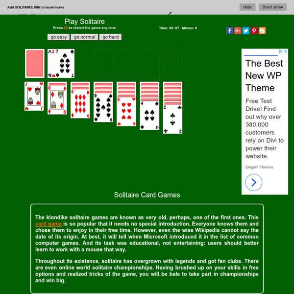 Free play Solitaire online - Solitaire.win