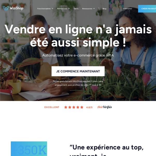 » Solution ecommerce WiziShop : créer sa boutique en ligne