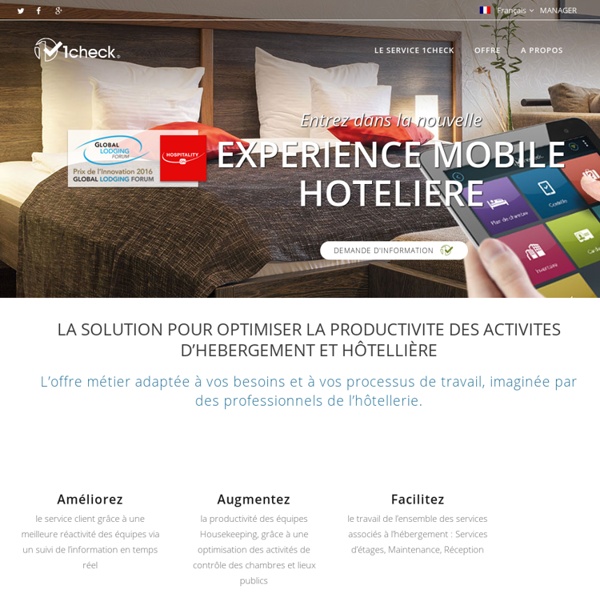 1Check Hôtel : La solution pour la gestion hôtelière