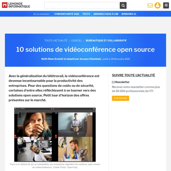 10 solutions de vidéoconférence open source