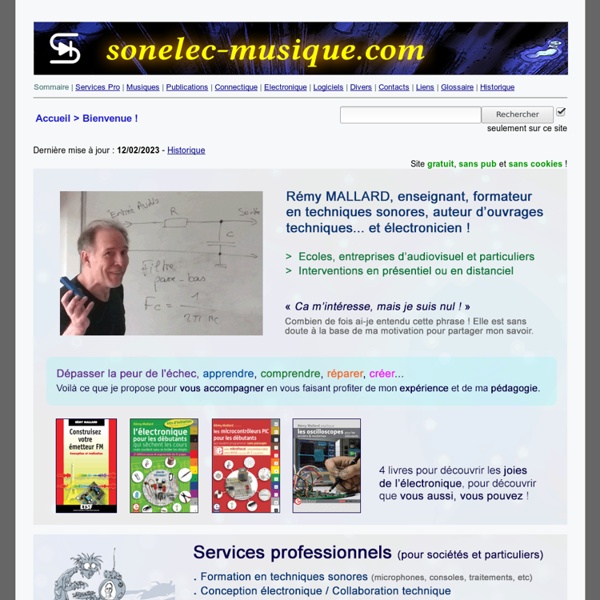 Sonelec-Musique - Sommaire