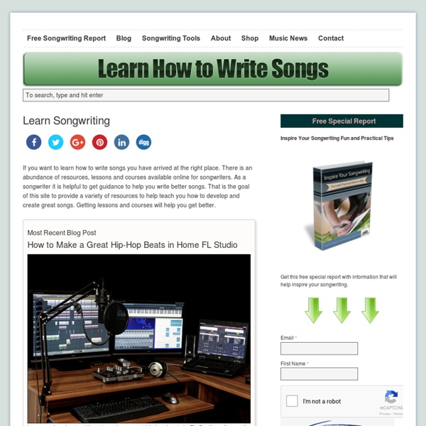 Learn How to Write Songs