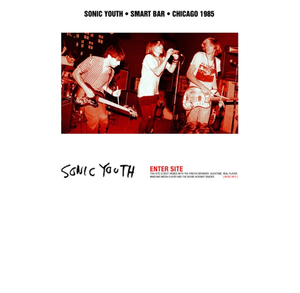 Www.sonicyouth.com : official website of sonic youth