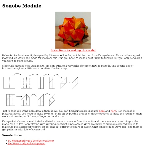 Sonobe module