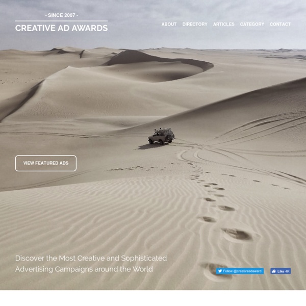 Creative Ad Awards - The World's Most Creative & Sophisticated Advertising