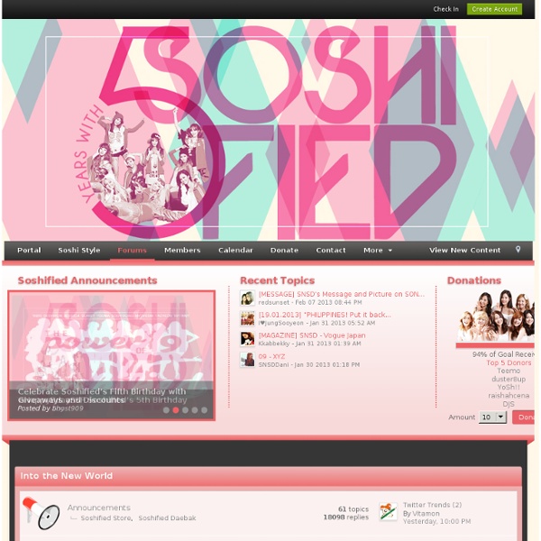 International Fan Community for Girls' Generation (소녀시대, So Nyuh Shi Dae, SNSD, 少女時代, Shōjo Jidai)