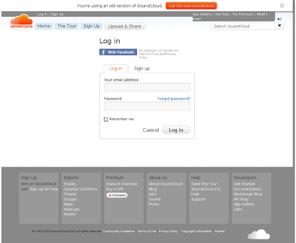 Log In on SoundCloud - Create, record and share your sounds for free