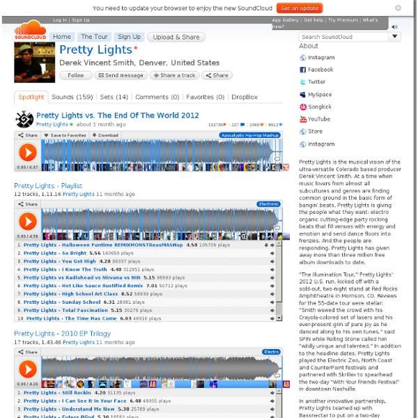 Prettylightss sounds on SoundCloud - Create, record and share your sounds... - StumbleUpon